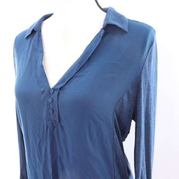 Anthropologie Postmark | V Neck Long Sleeve Top Medium - Picture 3 of 7